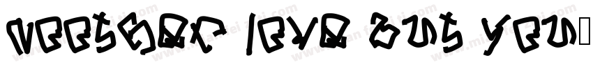 Noother love but you.字体转换